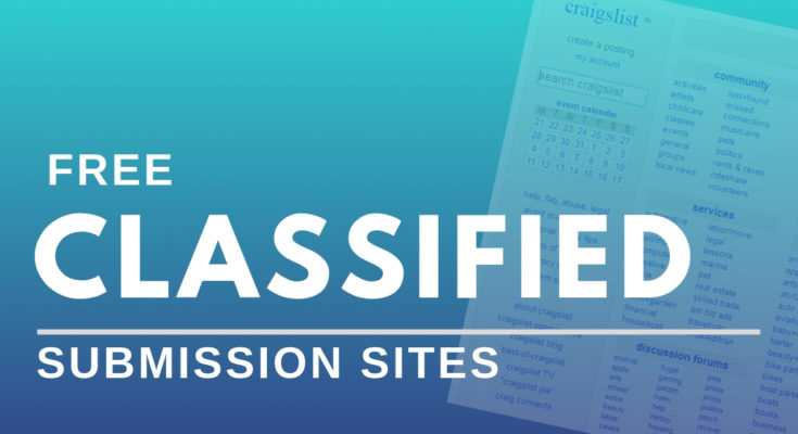 Free Classified Submission Sites