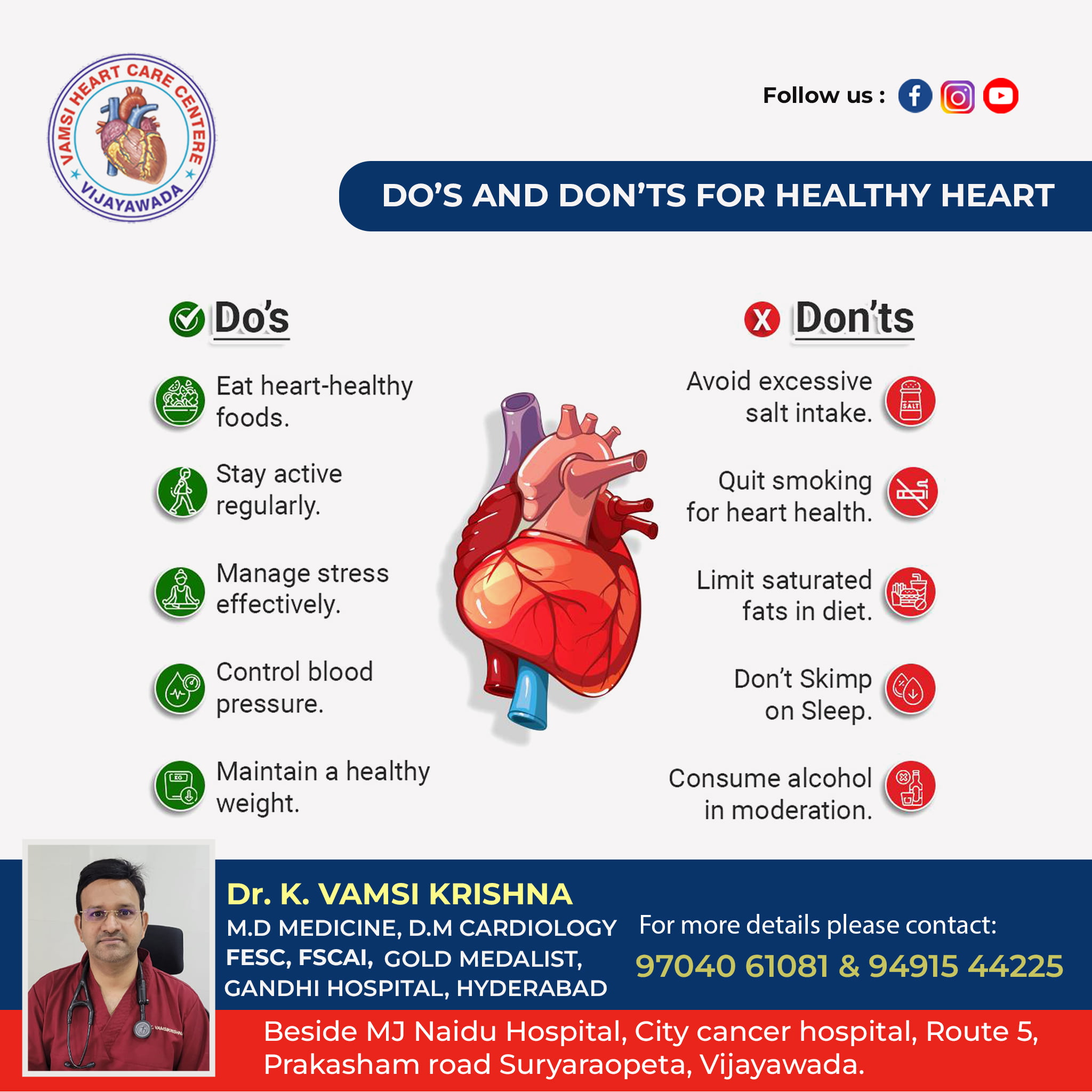 Heart specialist in vijayawada || Best Cardiologist in Vijayawada – Dr Vamsi