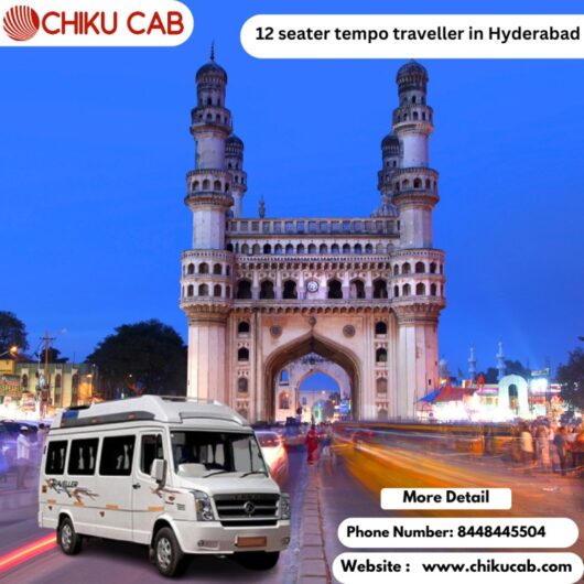 Comfortable and Smoothly – 12 seater tempo traveller in Hyderabad