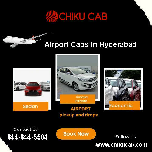 Book a Hyderabad airport taxi at the Lowest Price on Chiku Cab.