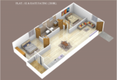 1220 Sq.Ft Flat with 3BHK For Sale in Banjara Layout