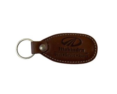 Customized-Leather-Key-Chain-With-Company-Logo