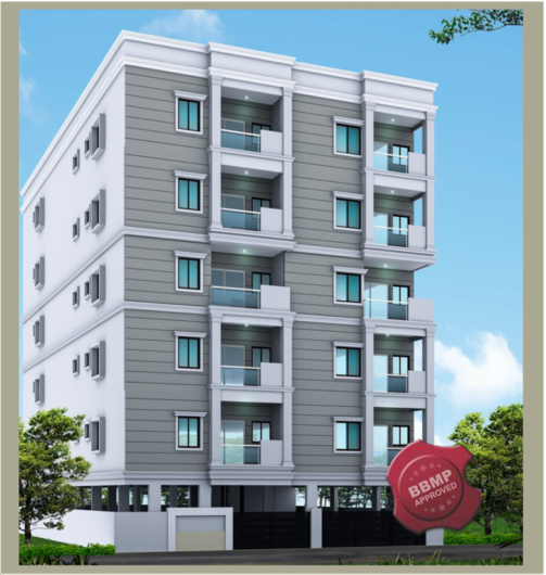 1120 Sq.Ft Flat with 2BHK For Sale in Banjara Layout