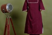 Floral Print cotton Kurta Set, Mul Chanderi 2 Piece Kurta Set, Mul Chanderi fabric women dress