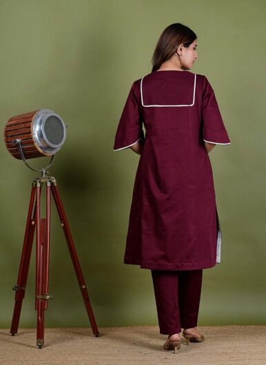 Floral Print cotton Kurta Set, Mul Chanderi 2 Piece Kurta Set, Mul Chanderi fabric women dress