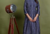 Floral Print cotton Kurta Set, Mul Chanderi 2 Piece Kurta Set, Mul Chanderi fabric women dress