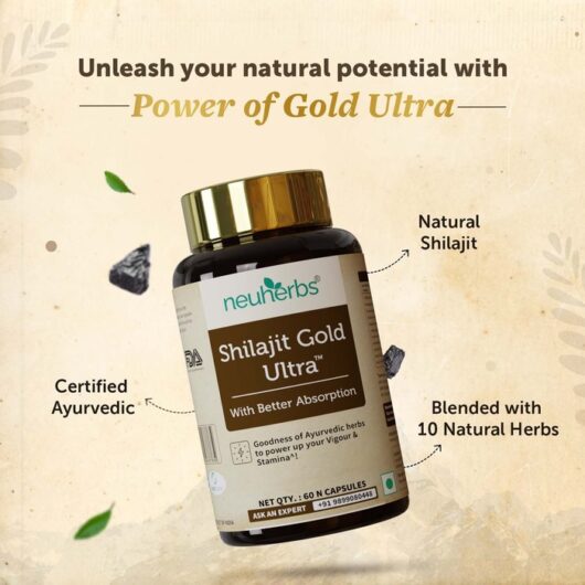 Shilajit Gold for Men – Energy, Strength & Vitality in Every Capsule | 10% OFF