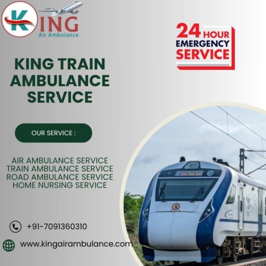 King Provides Considerable Help When Time Is Limited in Jamshedpur in its Train Ambulance