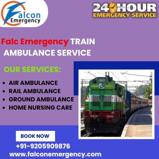 Experience train services in Kolkata with FALC Emergency, ensuring patient comfort and safety