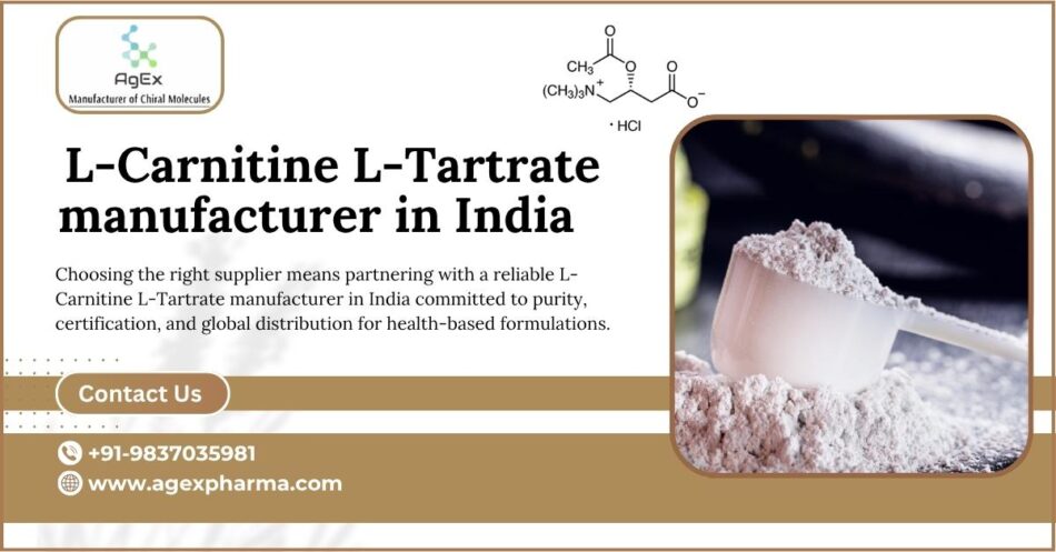 Leading Bulk L-Carnitine L-Tartrate manufacturer in India