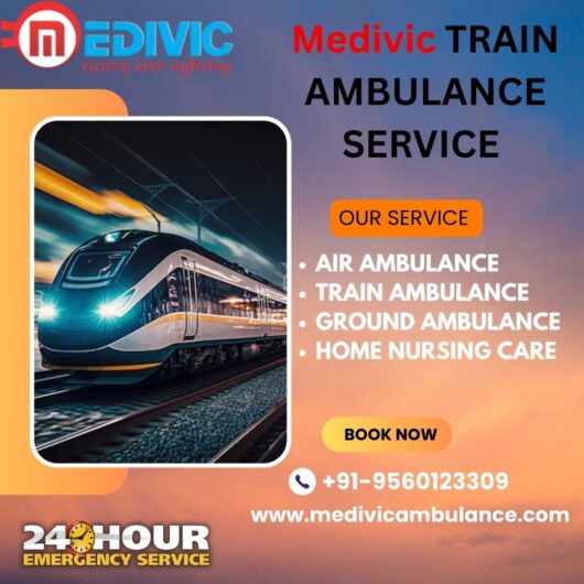 Now Avail the Exceedingly Reliable Medivic Train Ambulance Service in Jabalpur