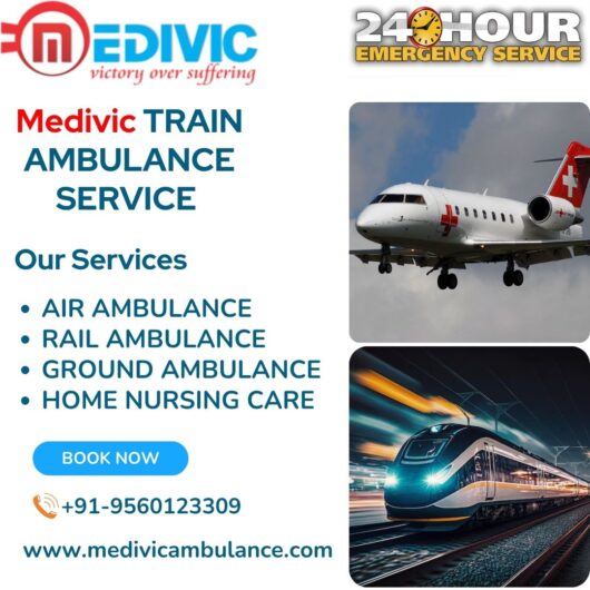 Select Medivic Train Ambulance Service in Jamshedpur for Secure Transfer Process during the Journey