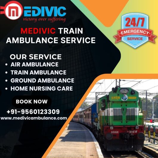 Life Support Facility Provide By Medivic Train Ambulance Service in Indore