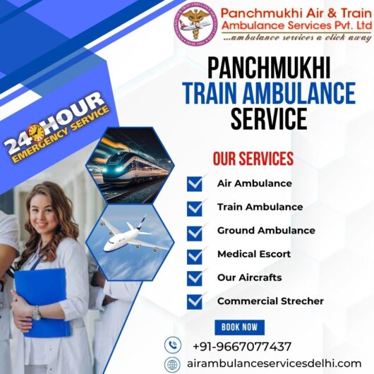 Experience Smooth Transit with Panchmukhi Train Ambulance Service in Patna
