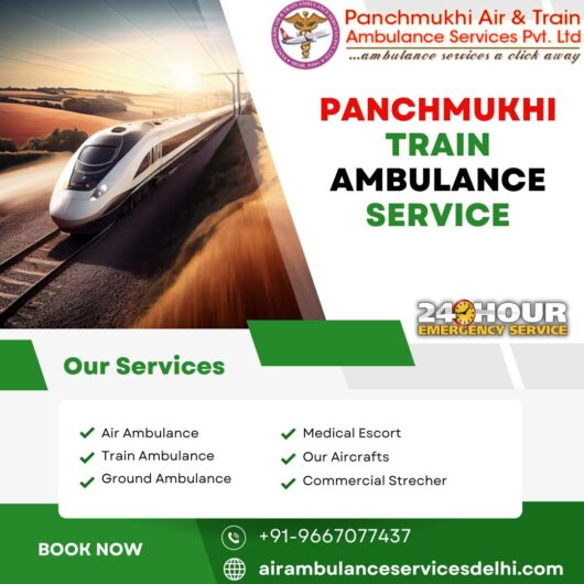 Choose Panchmukhi Train Ambulance Service in Mumbai for 24/7 good Medical Facilities