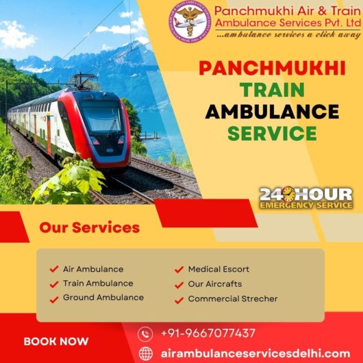 Select Panchmukhi Train Ambulance Service in Ranchi for Quick Transfer Ill Patient
