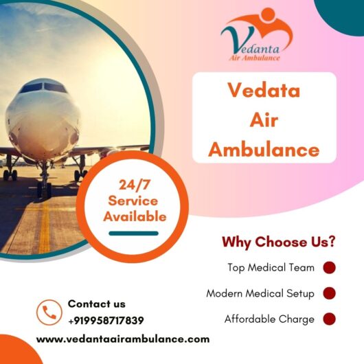 High-class Medical Air Ambulance at an Inexpensive Charge from Coimbatore