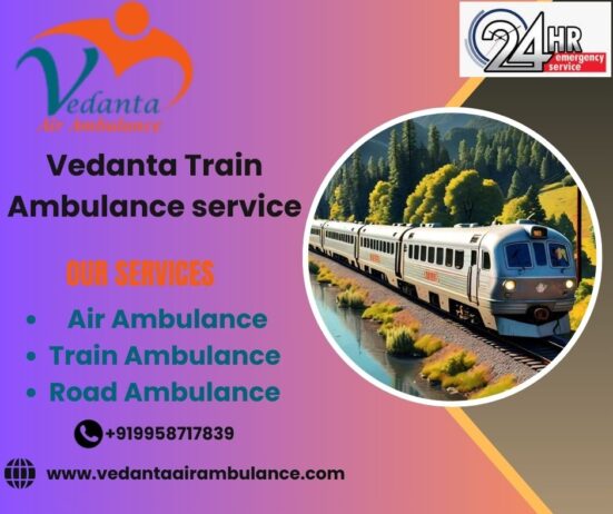 Select the Vedanta train ambulance service in Chandigarh for bed-to-bed patient transfer