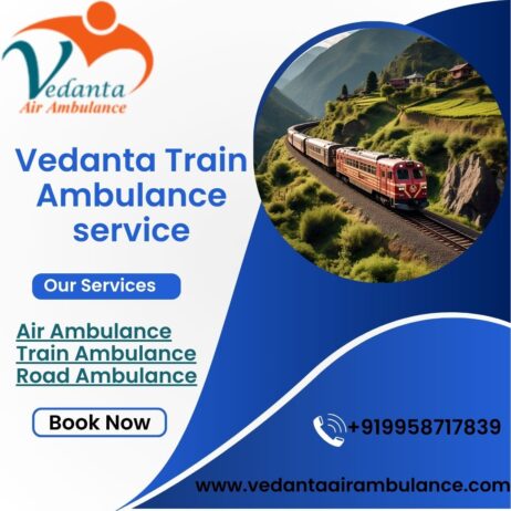 Vedanta Train Ambulance in Varanasi provides you with continuous support during the journey