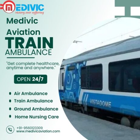 Medivic Aviation Train Ambulance Services in Vellore provide basic to advanced facilities
