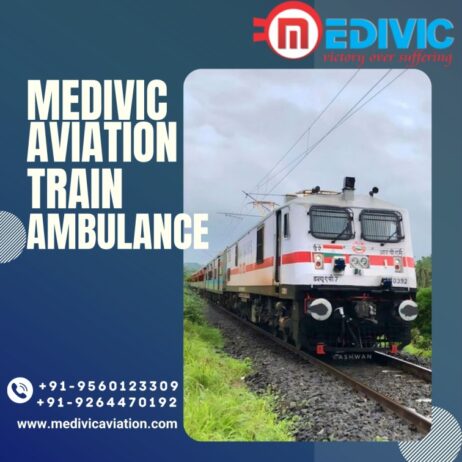 Medivic Aviation Train Ambulance Services in Vellore provides a trouble-free medical transport facility