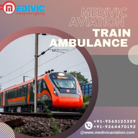 Medivic Aviation Train Ambulance Service in Jamshedpur has the best and quickest framework