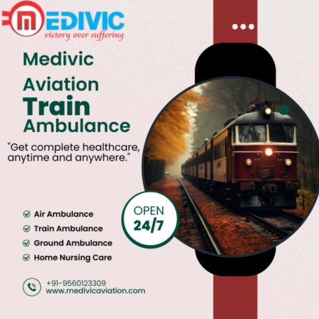 Medivic Aviation Train Ambulance Services in Mumbai gives you all the special fundamental facilities on the train