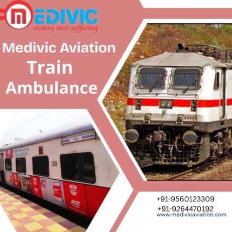 Medivic Aviation Train Ambulance Services in Allahabad in your price rate with many more facility