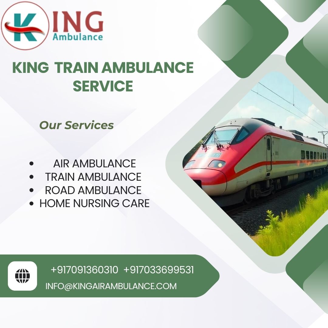 King Train Ambulance service in Siliguri provides a comfortable transportation facility to your patient