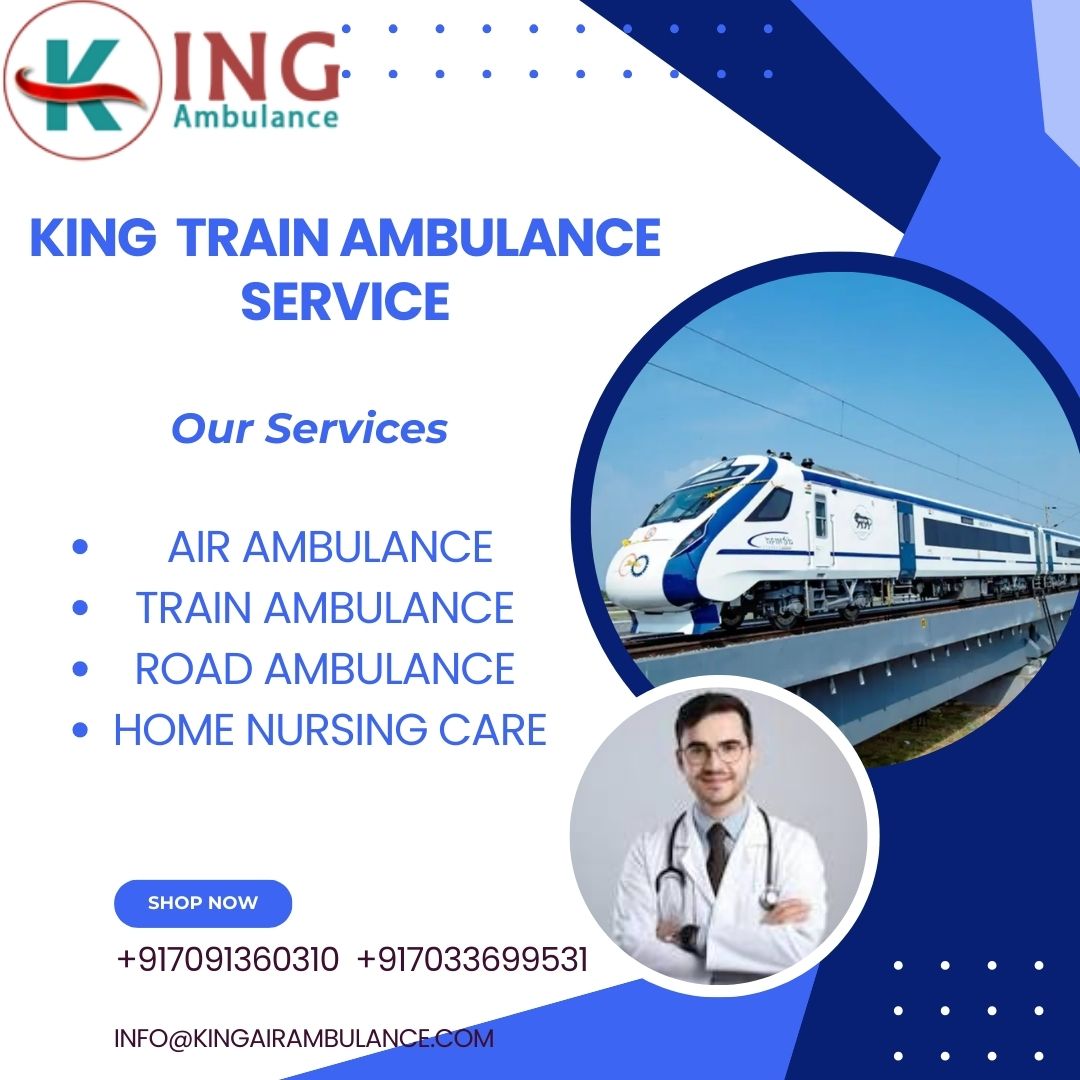 King Train Ambulance Service in Raipur which provides well-equipped transportation facility to your patient.