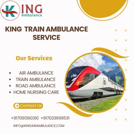 King Train Ambulance service in Dibrugarh provides transportation facility to patients at a very low cost