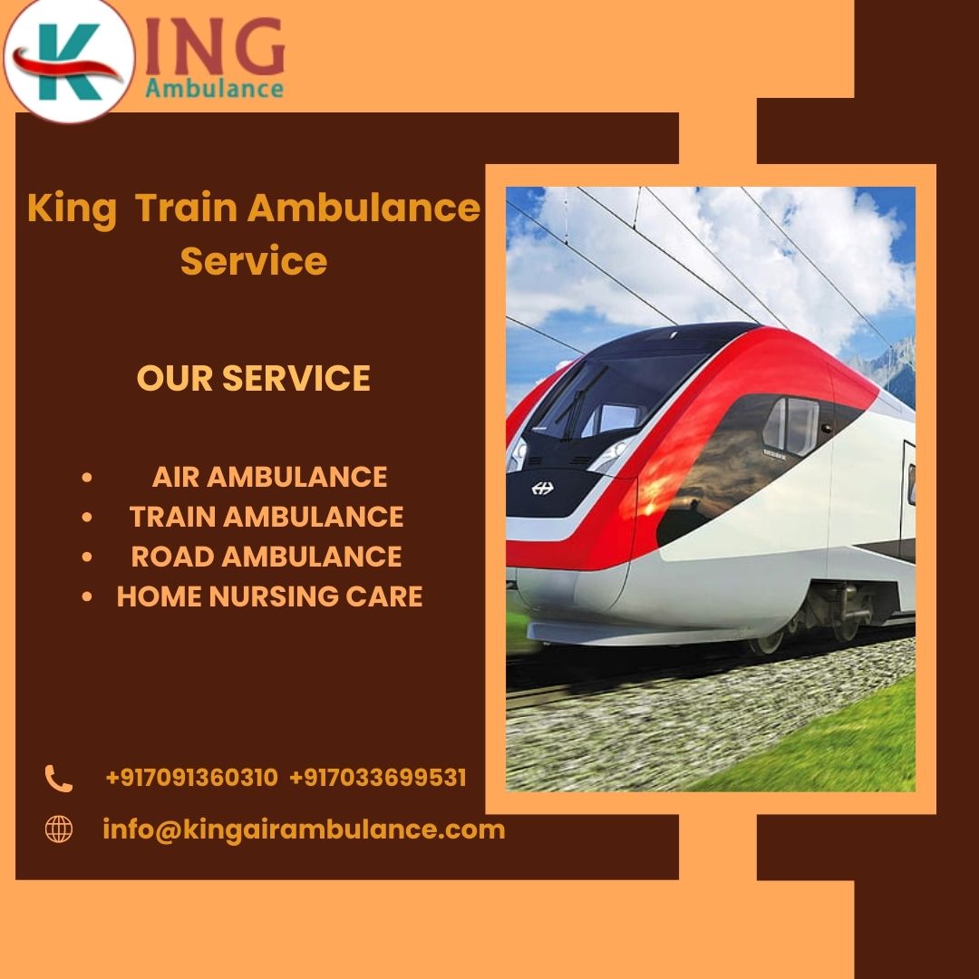 King Train Ambulance take your patient to their destinations with great speed in Raipur