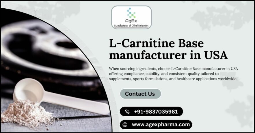 Quality products from L-Carnitine Base manufacturer in USA