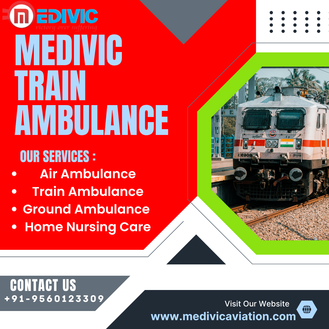 Medivic Aviation Train Ambulance Service in Varanasi is affordable and cheap