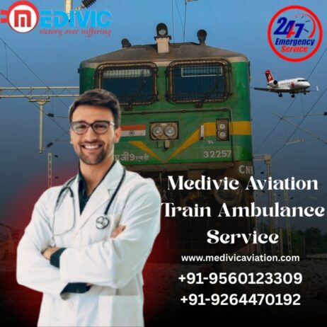 Medivic Aviation Train Ambulance Service in Bhopal is risk-free