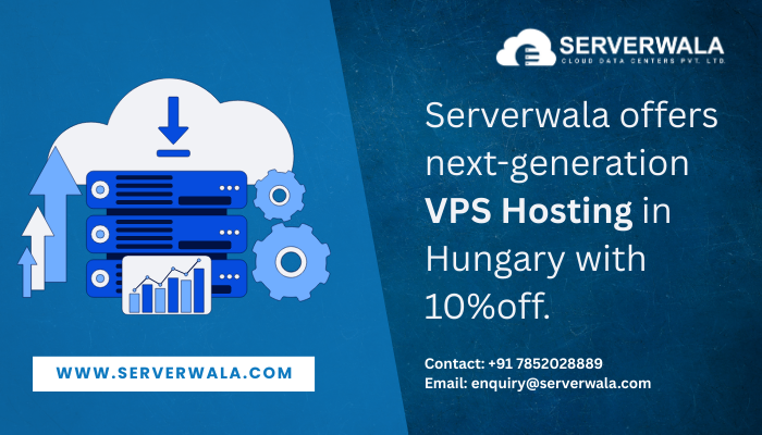 Serverwala offers next-generation VPS Hosting in Hungary with 10%off.