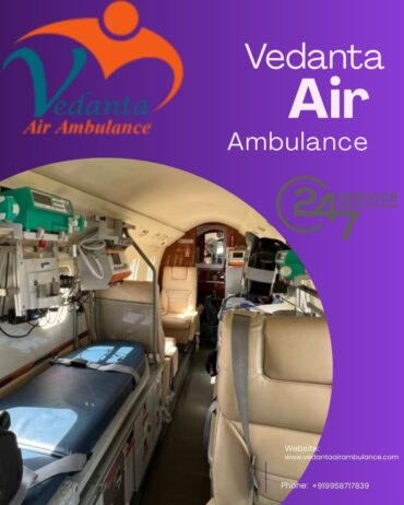 Vedanta Air Ambulance Service in Hyderabad provide a well-orchestrated