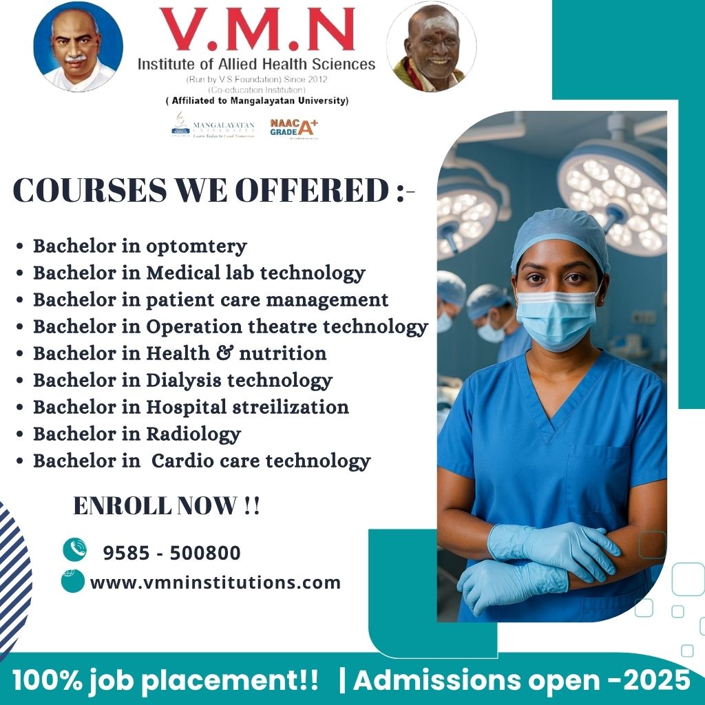 Leading Best Paramedical College in Madurai – V.M.N