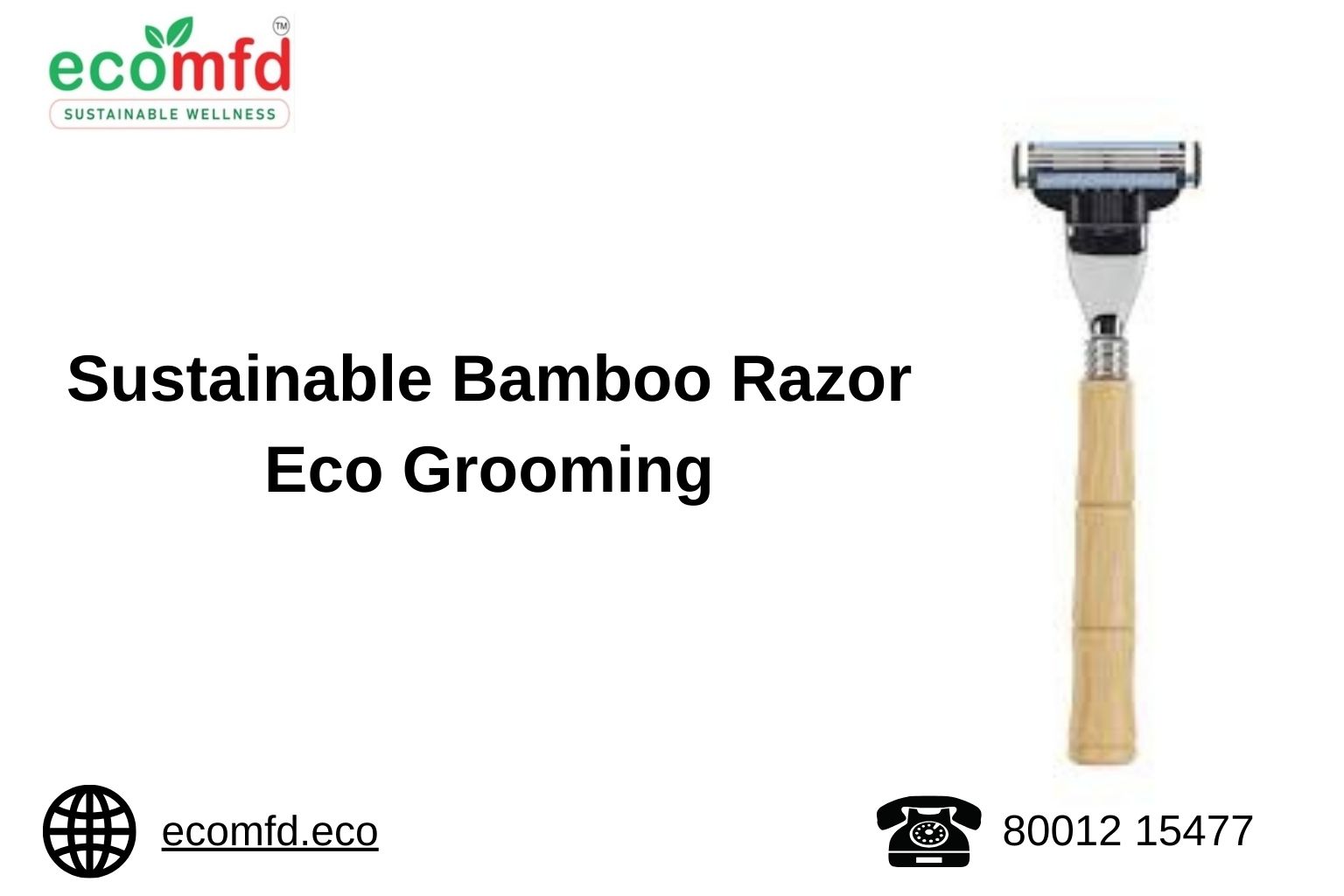 Ecomfd Bamboo Razor – Gentle on Skin, Gentle on the Planet