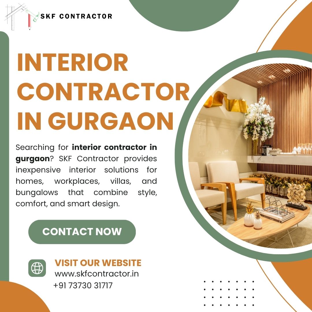Top-Rated interior contractor in gurgaon for Homes & Offices