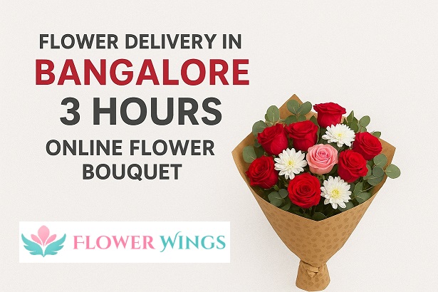 Flower Delivery in Bangalore 3 Hours | Online Flower Bouquet – Flower Wings