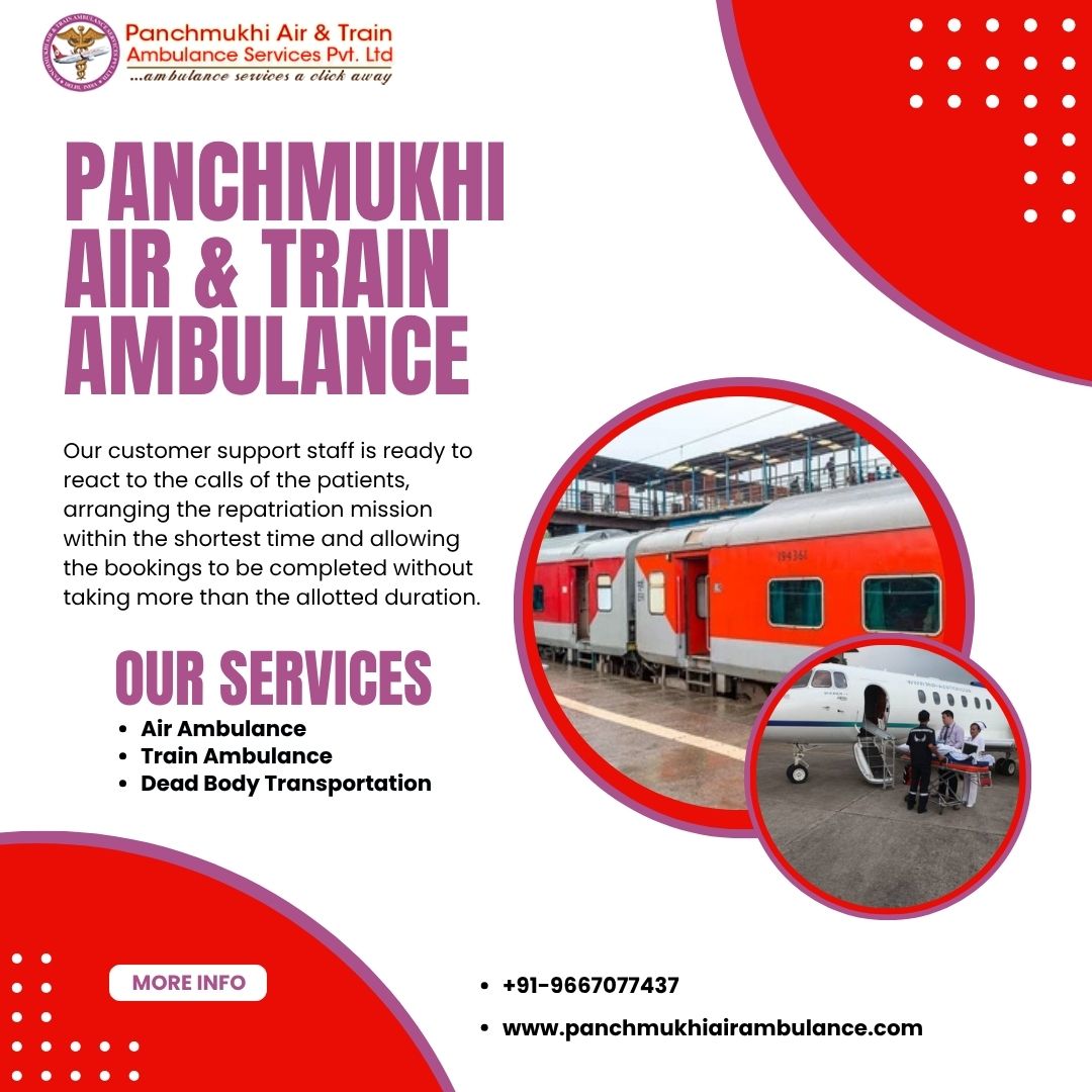 Take an Air Ambulance from Varanasi with Complete Medical Features by Panchmukhi