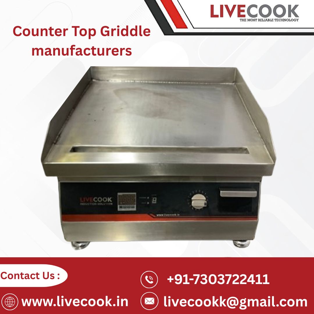 Counter Top Griddle for Fast and Even Commercial Cooking