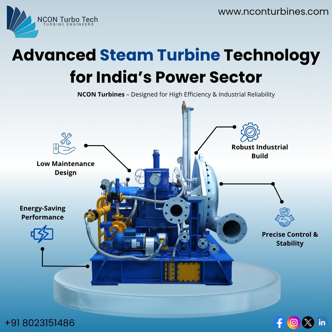 Steam Turbine Manufacturers Delivering Industrial Reliability|Nconturbines.com