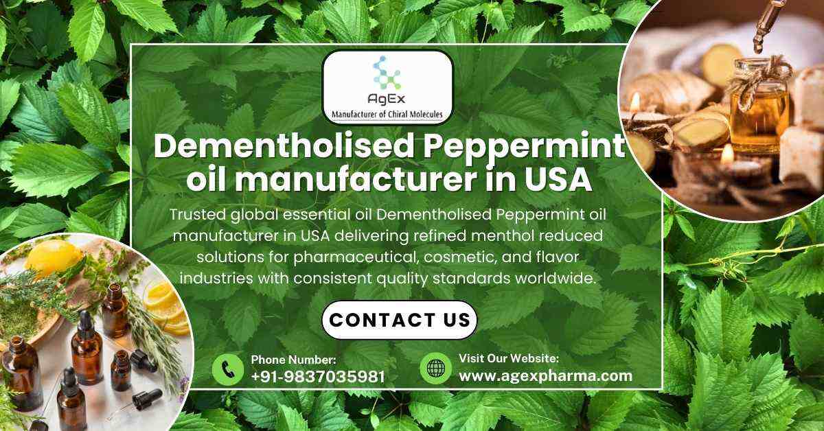 Find the Best Dementholised Peppermint oil manufacturer in USA