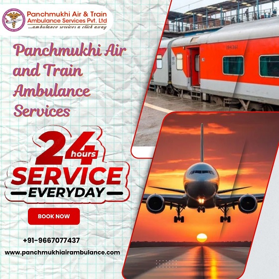 Hire Top-level Panchmukhi Air and Train Ambulance Service in Aurangabad with ICU Setup