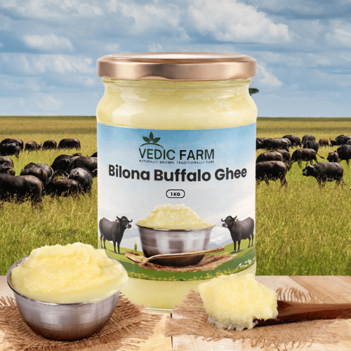 Vedic Farm Bilona Buffalo Ghee – Pure | Natural | Bilona Method | Rich & Creamy Desi Ghee