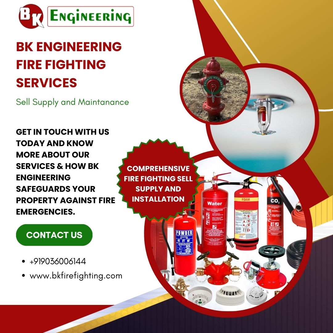 Specialised Fire Fighting Services in Haryana via BK Engineering