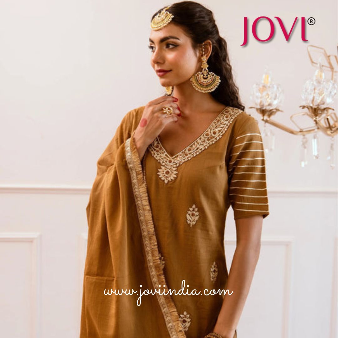 Trendy Indian Casual Cotton Suits for Women at JOVI India