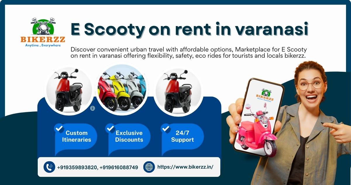 Easy Commuting E Scooty on rent in varanasi